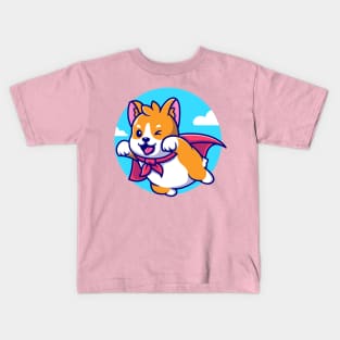 Cute Cat With Fish Cartoon Kids T-Shirt